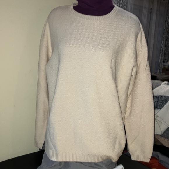 HI-Lo Sweater , cream, XXL, - Picture 2 of 10
